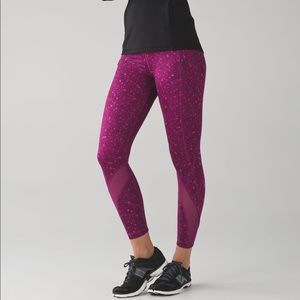 Lululemon Inspire Tight II - Paradise Geo Regal Plum Multi/ Regal Plum